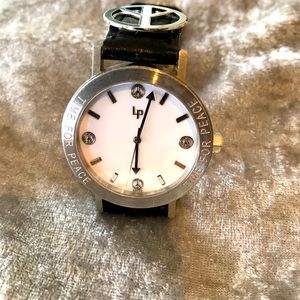 Lucien Piccard watch with peace sign